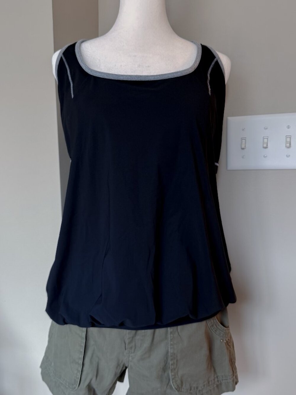 Profile Sport by Gottex Black Swimwear Tank Top - Size 38D